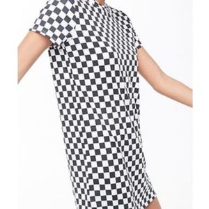 Forever 21 Checker Print Shirt Dress (NWOT)